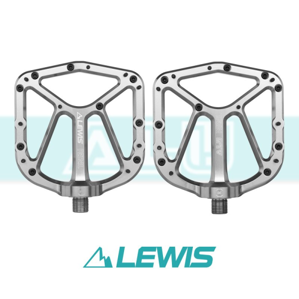 Lewis Pedale Alu silber